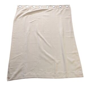 Unbranded Blackout Curtain Panel PAIR Beige Grommet Top Minimalist 52wx63l
